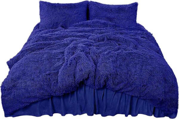 Generic 6pc Luxury Design Velvet Plush Fluffy Duvet Set-Warm Woolen Duvet FULL Set-6*7 - Image 4