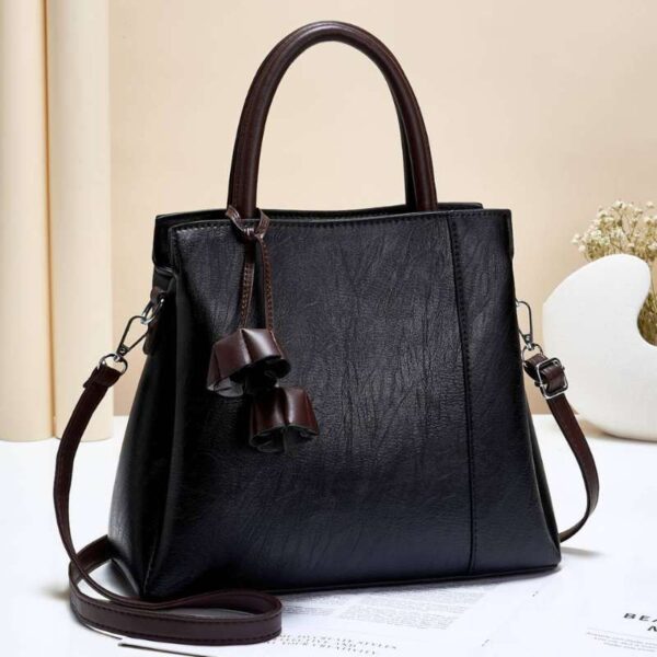 Shoulder Bag With floral Décor Women Elegant medium Capacity - Image 2