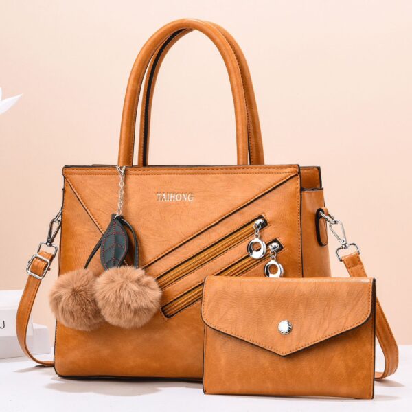 WOMEN TWO-PIECE SET TASSEL HANDBAG CROSSBODY BAG - Image 7