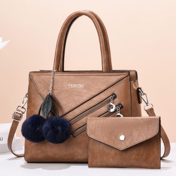 WOMEN TWO-PIECE SET TASSEL HANDBAG CROSSBODY BAG - Image 5