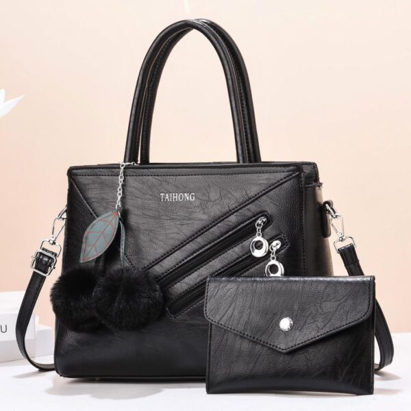 WOMEN TWO-PIECE SET TASSEL HANDBAG CROSSBODY BAG - Image 2