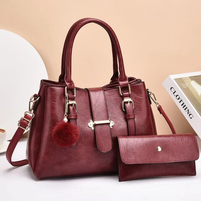 XUEREN BUCKLE ZIPPER SHOULDER BAG - Image 5