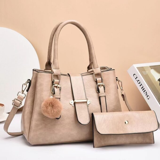 XUEREN BUCKLE ZIPPER SHOULDER BAG - Image 2