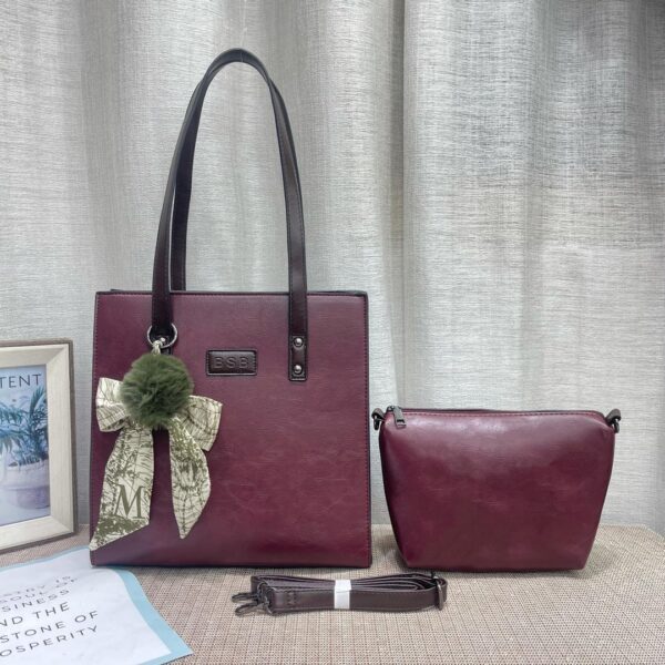 Vegan Pu leather TOTE Handbags ,Hobemian Handbags - Image 2
