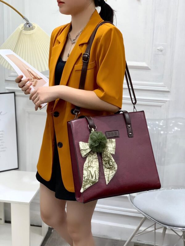 Vegan Pu leather TOTE Handbags ,Hobemian Handbags - Image 9