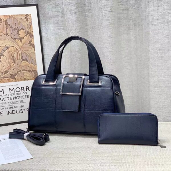 Tassel pu leather Totes Bag -Top -handle with a smaLL Purse - Image 8