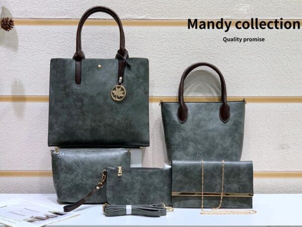 WOMEN 5 PCS TOTE BAG ,Handbag Crossbody Bag,Shoulder Bag,Clutch Bag,Coins Bag,Women Purse - Image 6