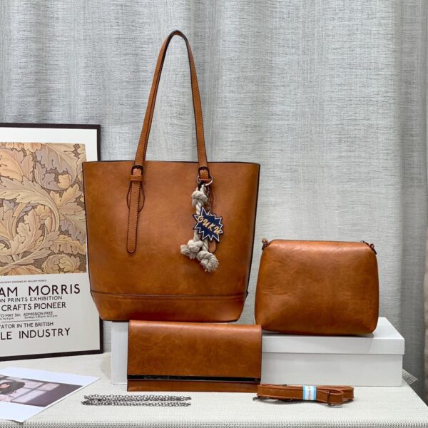 Fargo Women's Tote leather handbag And sling Bags Combo of 3 - Image 2