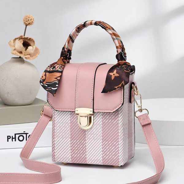 Mini Litchi Flap Square Bag - Image 2
