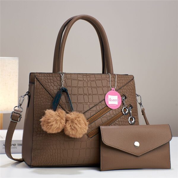 Womens Tassel Decor Handbag,Stylish Zipper Shoulder Bag. - Image 5