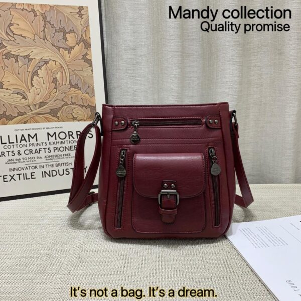 Minimalist Stitch Detail Crossbody Bag