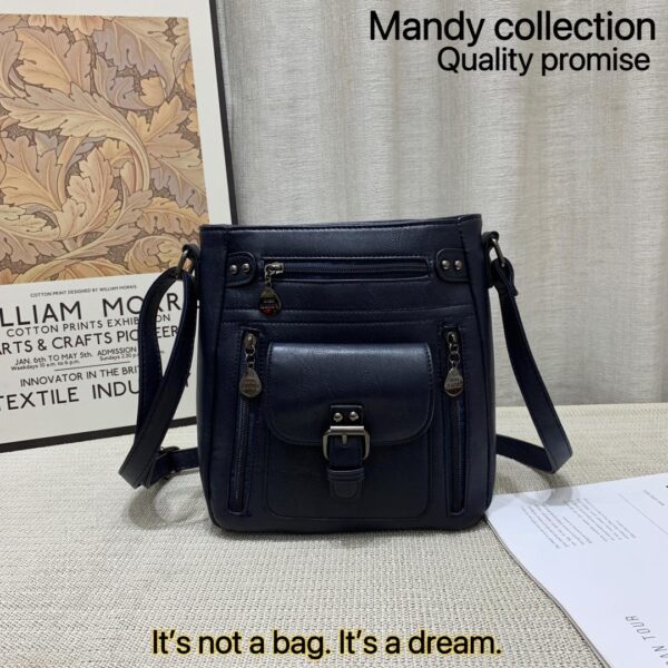 Minimalist Stitch Detail Crossbody Bag - Image 3