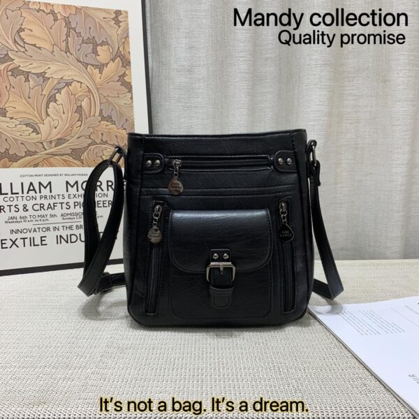 Minimalist Stitch Detail Crossbody Bag - Image 7