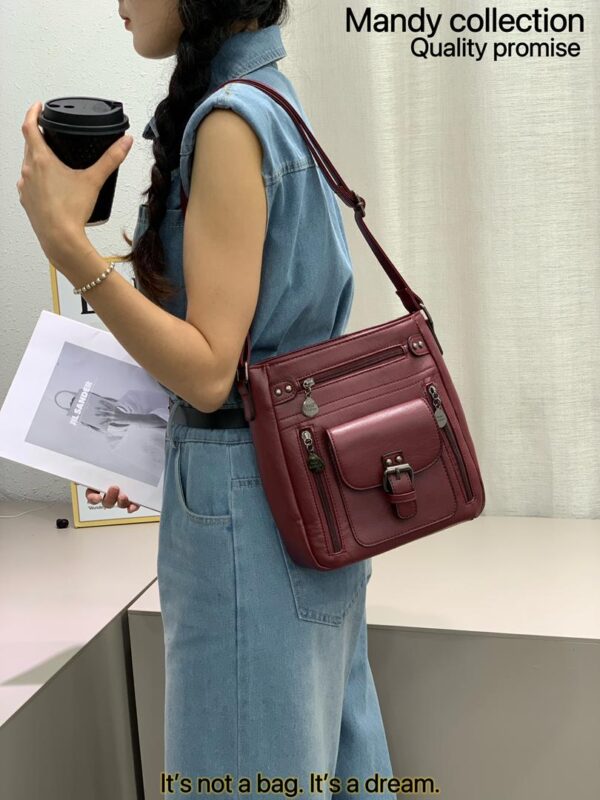 Minimalist Stitch Detail Crossbody Bag - Image 10