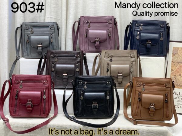 Minimalist Stitch Detail Crossbody Bag - Image 13