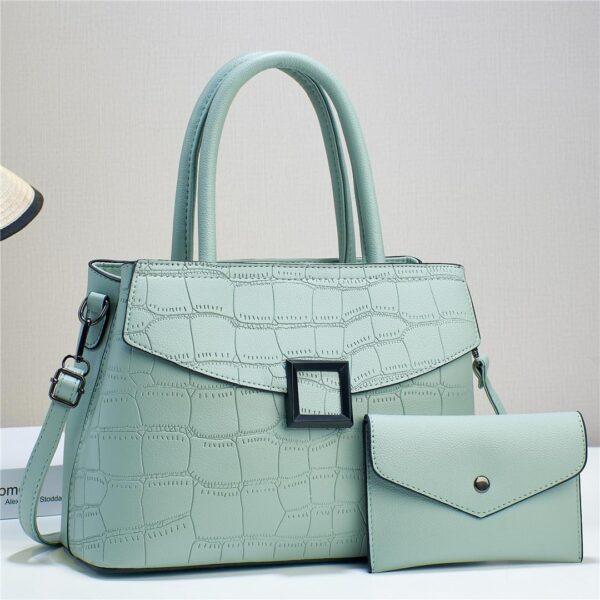Elegant Tote Satchel Bag,All match classic Shoulder Bag Solid color Shoulder Bag - Image 2