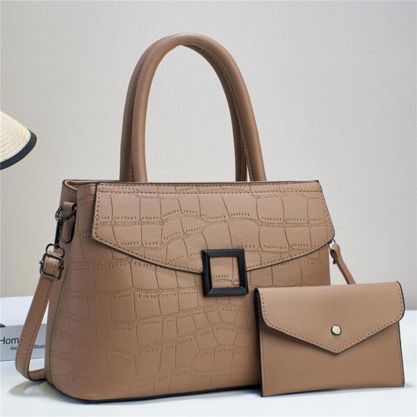 Elegant Tote Satchel Bag,All match classic Shoulder Bag Solid color Shoulder Bag - Image 3