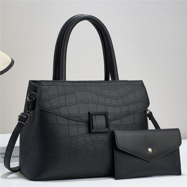 Elegant Tote Satchel Bag,All match classic Shoulder Bag Solid color Shoulder Bag - Image 5