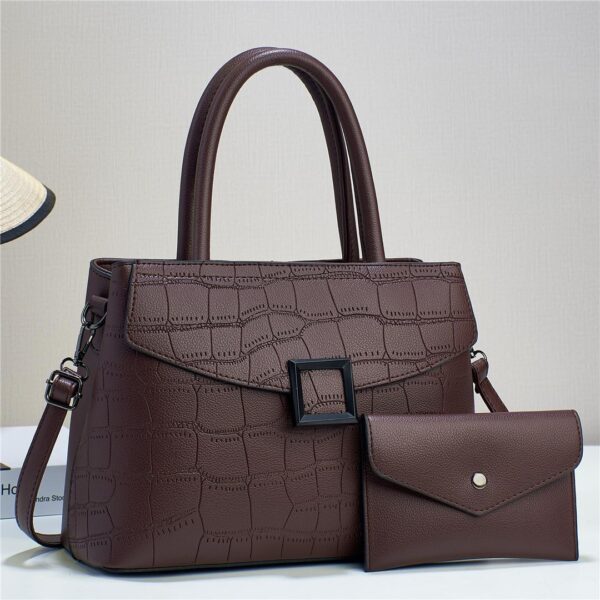 Elegant Tote Satchel Bag,All match classic Shoulder Bag Solid color Shoulder Bag - Image 6
