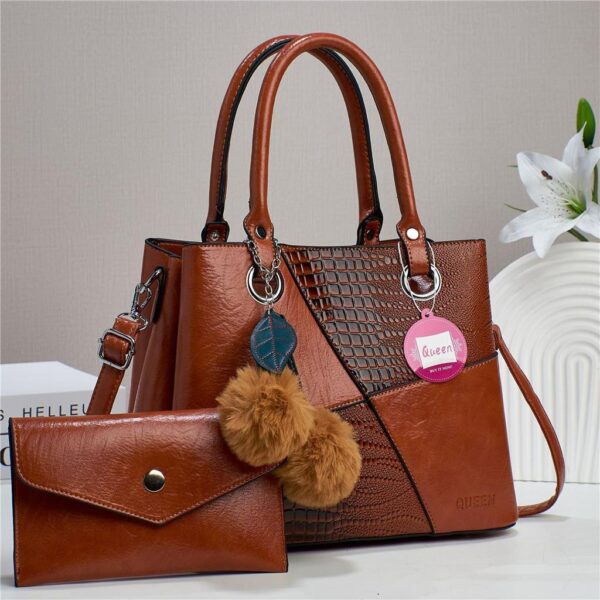 Envias Leatherette HandBag - Image 4