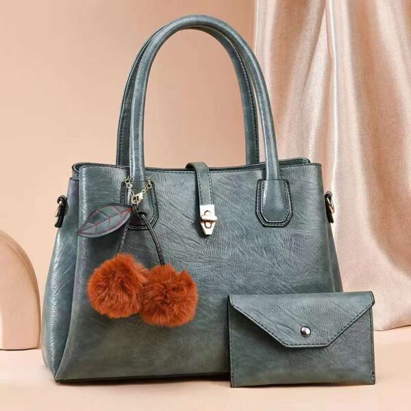 Women Classic Handbag Vintage Crossover PU Leather Fashion Handbag - Image 4