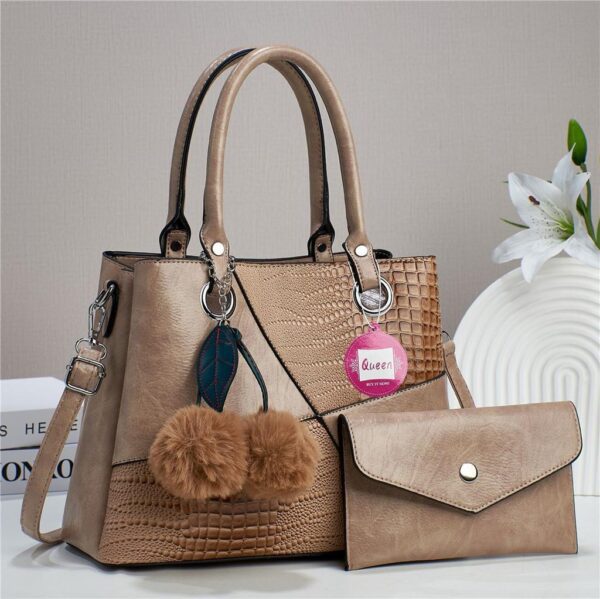 Envias Leatherette HandBag - Image 6