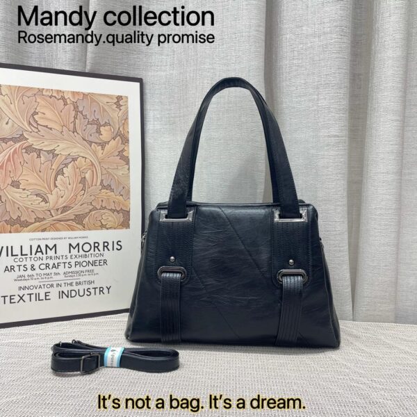 Glossy Large size Tote ,PU Leather Top Handle,Casual Versatile Bag - Image 9