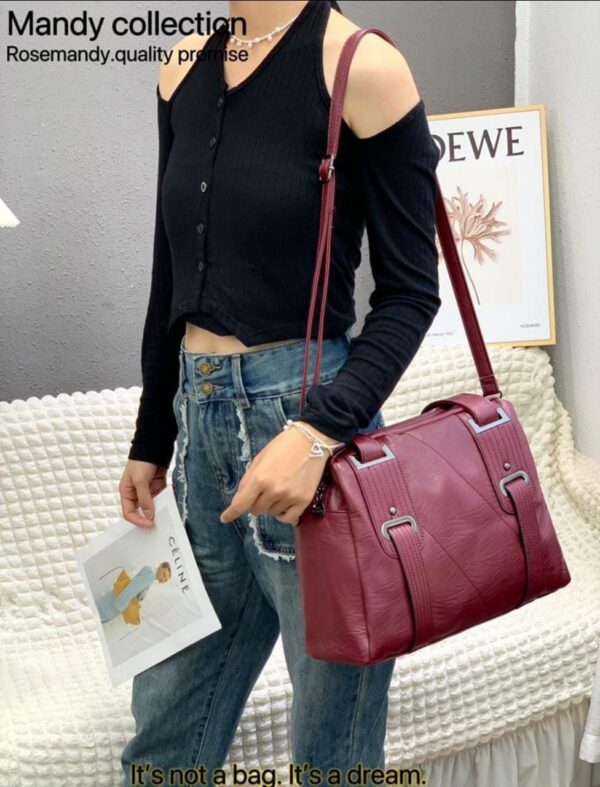 PU Leather Top Handle