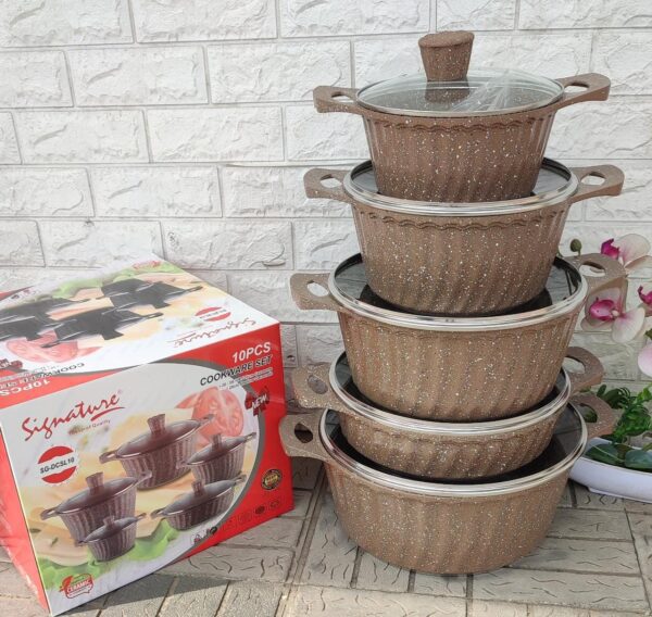 Beautiful and Affordable Nonstick 10Pcs Cookware Set. - Image 4