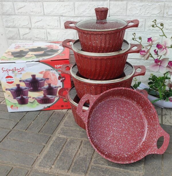 Beautiful and Affordable Nonstick 10Pcs Cookware Set. - Image 2