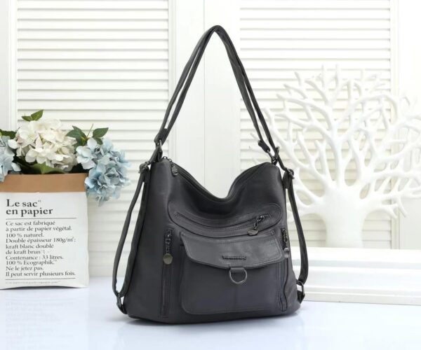 Larger Shopper Bag Letter Patch Decor Casual - Image 9