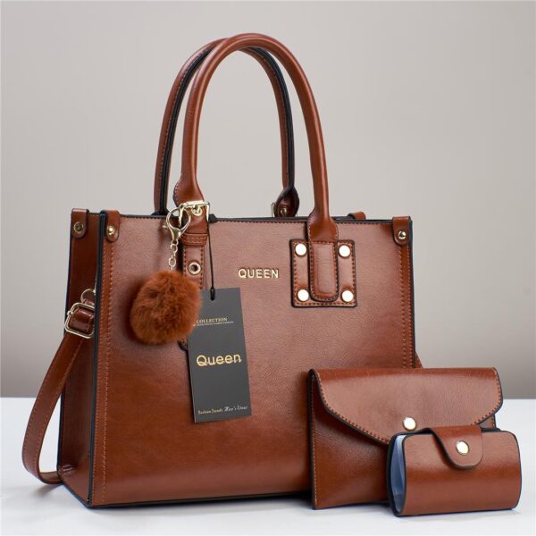 Queen Fashion Simple and Casual Handbag for Women 2024 New medium Capacity Tote Bag 3-1 Shoulder Bag.