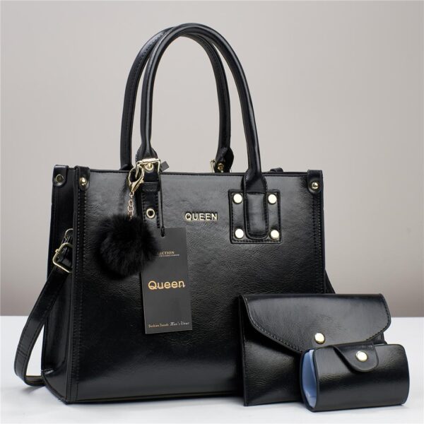 Queen Fashion Simple and Casual Handbag for Women 2024 New medium Capacity Tote Bag 3-1 Shoulder Bag. - Image 7