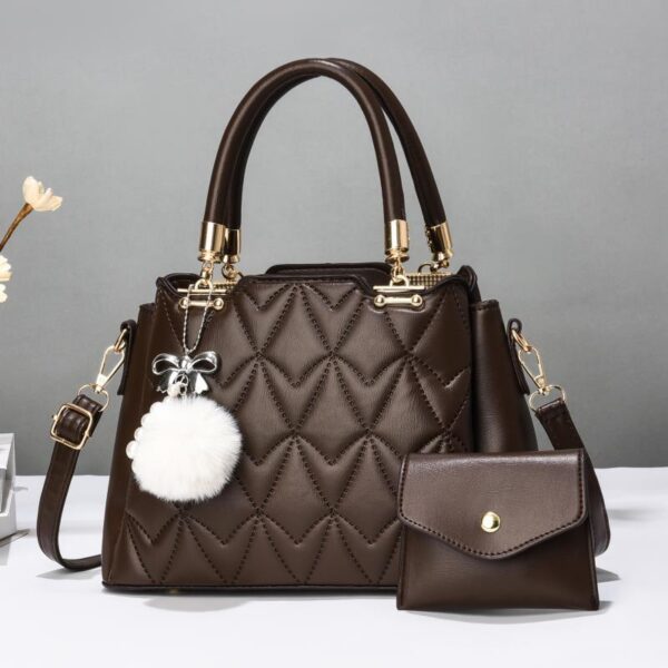 Fashion Medium Capacity Classic Design 2 in 1 Purse and Crossbody Satchel Shoulder Bag. - Image 3