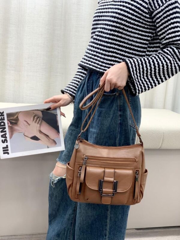 Ladies Crossbody Shoulder -Soft Leather Bag 2024 Design - Image 2
