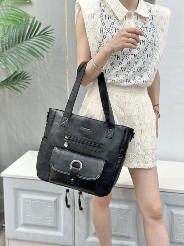 Tote Bag 2024 Large Capacity Rose Mandy Fashion Soft Leather Business Style Cross body/ Shoulder Bag - Image 6