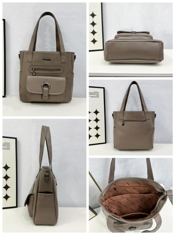 Tote Bag 2024 Large Capacity Rose Mandy Fashion Soft Leather Business Style Cross body/ Shoulder Bag - Image 3