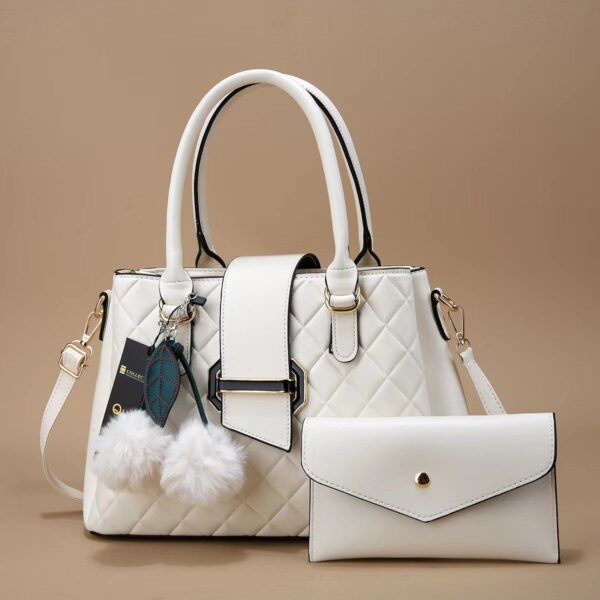 Fashion & Style Elegant 2 in 1 PU Leather Women & Ladies Official & Casual Handbag - Image 4