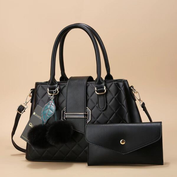 Fashion & Style Elegant 2 in 1 PU Leather Women & Ladies Official & Casual Handbag - Image 2