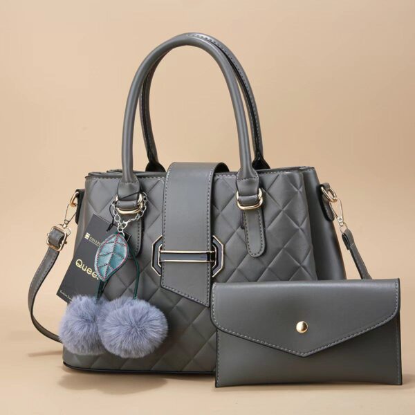Fashion & Style Elegant 2 in 1 PU Leather Women & Ladies Official & Casual Handbag - Image 3
