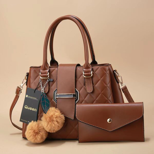 Fashion & Style Elegant 2 in 1 PU Leather Women & Ladies Official & Casual Handbag - Image 5