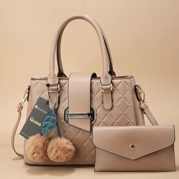 Fashion & Style Elegant 2 in 1 PU Leather Women & Ladies Official & Casual Handbag - Image 7