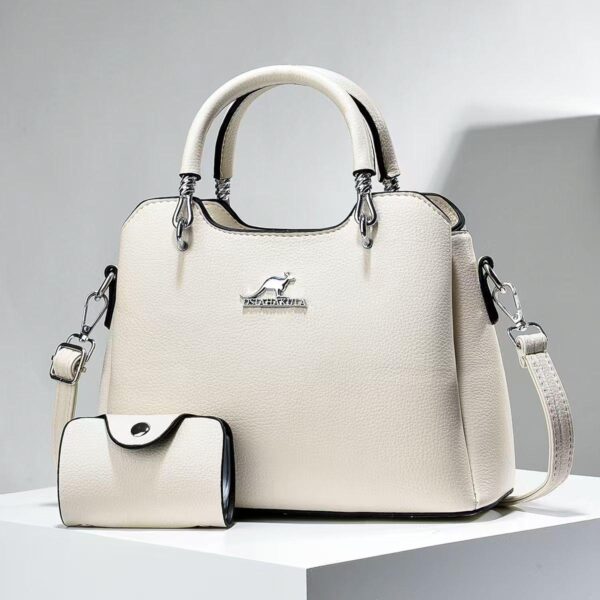 The Versatile Duo: Modern Classic Elegant 2-1 ladies handbags set
