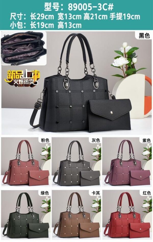 Modern Minimalist 2 piece ladies/women handbag set - Image 7