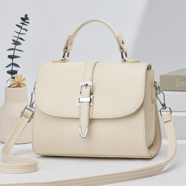 Quality Vintage-Inspired Buckle Shoulder/Sling Ladies Handbag - Image 5