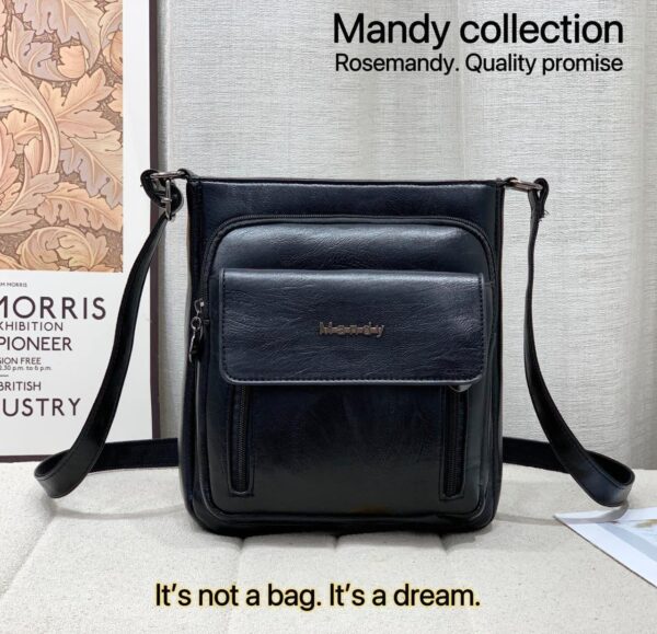 Mandy Collection: Classic high-quality PU Leather Crossbody Bag
