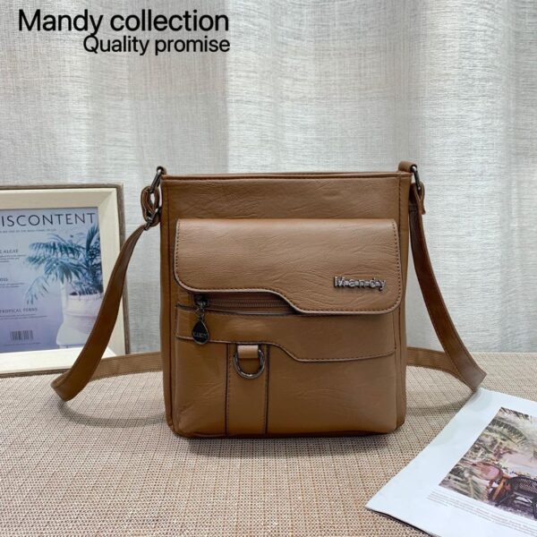 Mandy Collection: Trendy Stylish PU Leather Shoulder/Crossbody Bag - Image 9