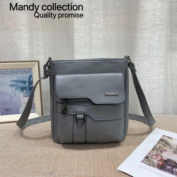 Mandy Collection: Trendy Stylish PU Leather Shoulder/Crossbody Bag - Image 4