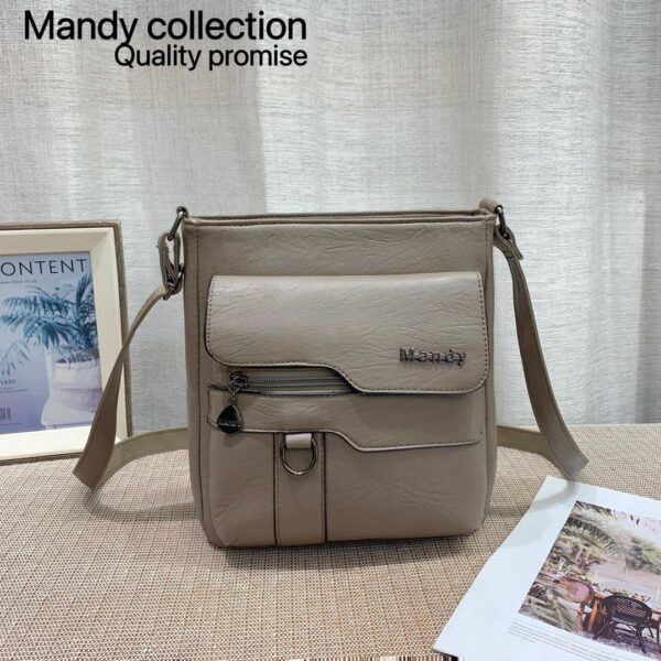 Mandy Collection: Trendy Stylish PU Leather Shoulder/Crossbody Bag - Image 6