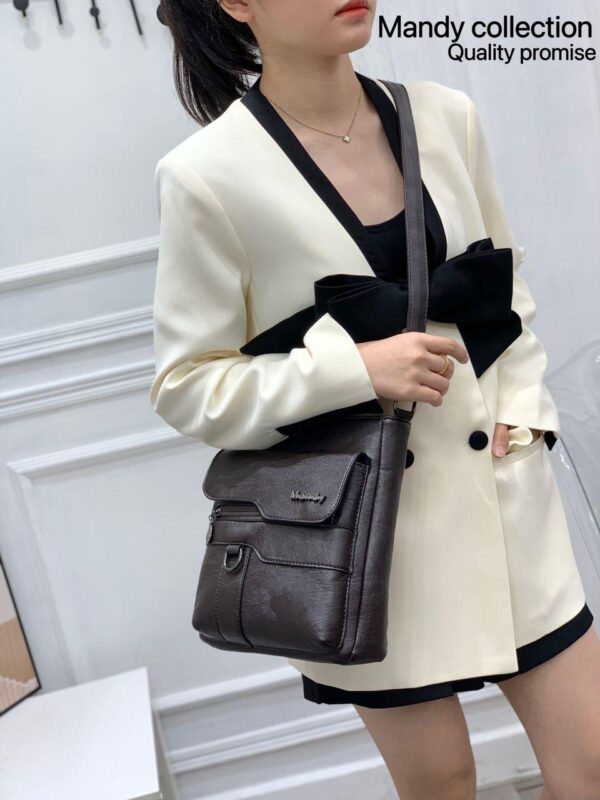 Mandy Collection: Trendy Stylish PU Leather Shoulder/Crossbody Bag - Image 3